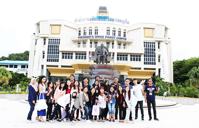 Elizabeth Charlotte & Friends BINUS Student Ambassadors for ASEAN Project at Prince of Songkla University, Thailand