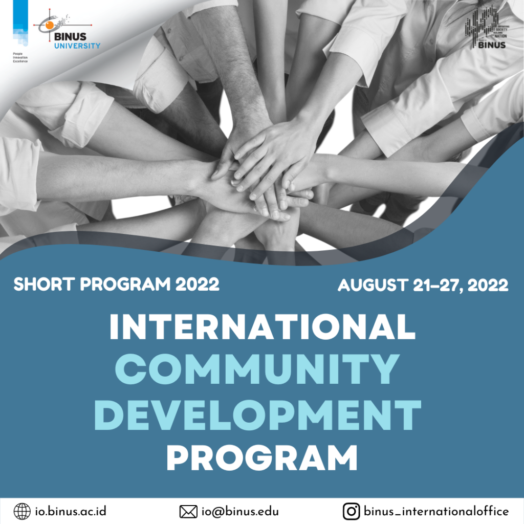 International Community Development Program 2022 – BINUS International ...
