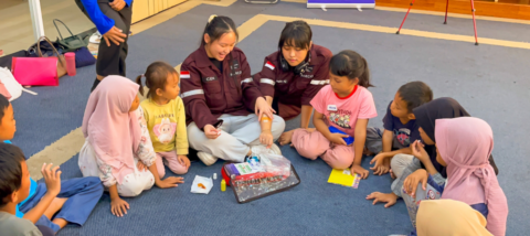 First Aid Education for Children at Read Aloud Srengseng
